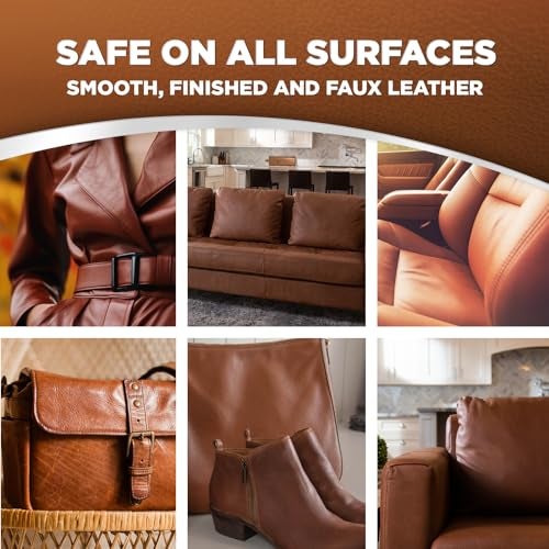 Weiman Leather Cleaner and Conditioner for Furniture - 12 Ounce - 2 Pack - Ultra Violet Protection Help Prevent Cracking or Fading of Leather Couches, Car Seats, Shoes, Purses - Image 4