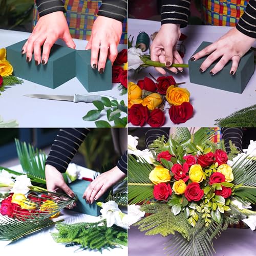 FLOFARE Floral Foam Base 15.7"L x 11.8"W x 3.1"H, Large Floral Foam Block for Fresh and Artificial Flower Arrangement Supplies for Arts, Crafts, Office Decor, Home Decor, Wedding Decor and Party - Image 3