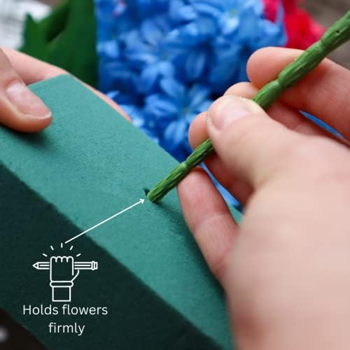 FLOFARE Floral Foam Base 15.7"L x 11.8"W x 3.1"H, Large Floral Foam Block for Fresh and Artificial Flower Arrangement Supplies for Arts, Crafts, Office Decor, Home Decor, Wedding Decor and Party - Image 5
