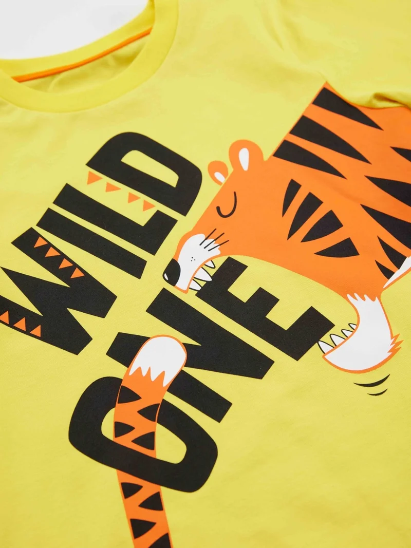 Denokids Wild One Boy T-shirt Shorts Set