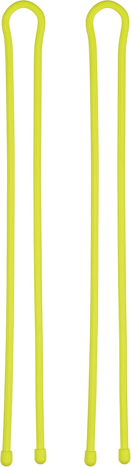 NiteIze نايت آيز إنك GT32332R3 نايت آيز الأصلية معدات مطاطية قابلة لإعادة الاستخدام 32 بوصة 2 عبوة نيون أصفر مصنوعة في الولايات المتحدة الأمريكية رباط ملتوي 322 عبوة - Image 2