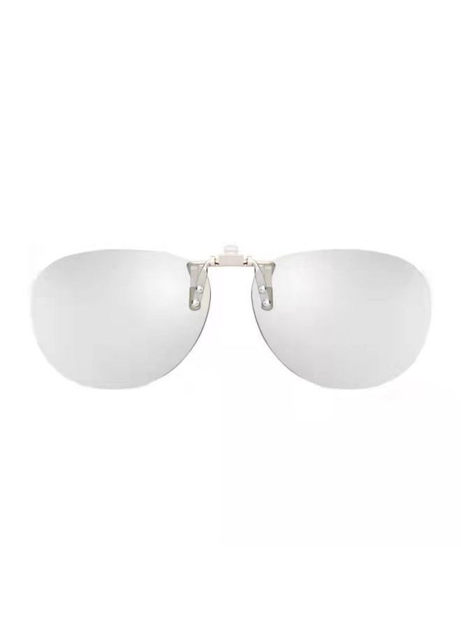 Generic Clip 3d Glasses TV Universal Computer Myopia Clip 3D Glasses Reald Round Polarized HD Three-dimensional Suit-Color:Metal Round Clip 2 Pairs  - Image 1