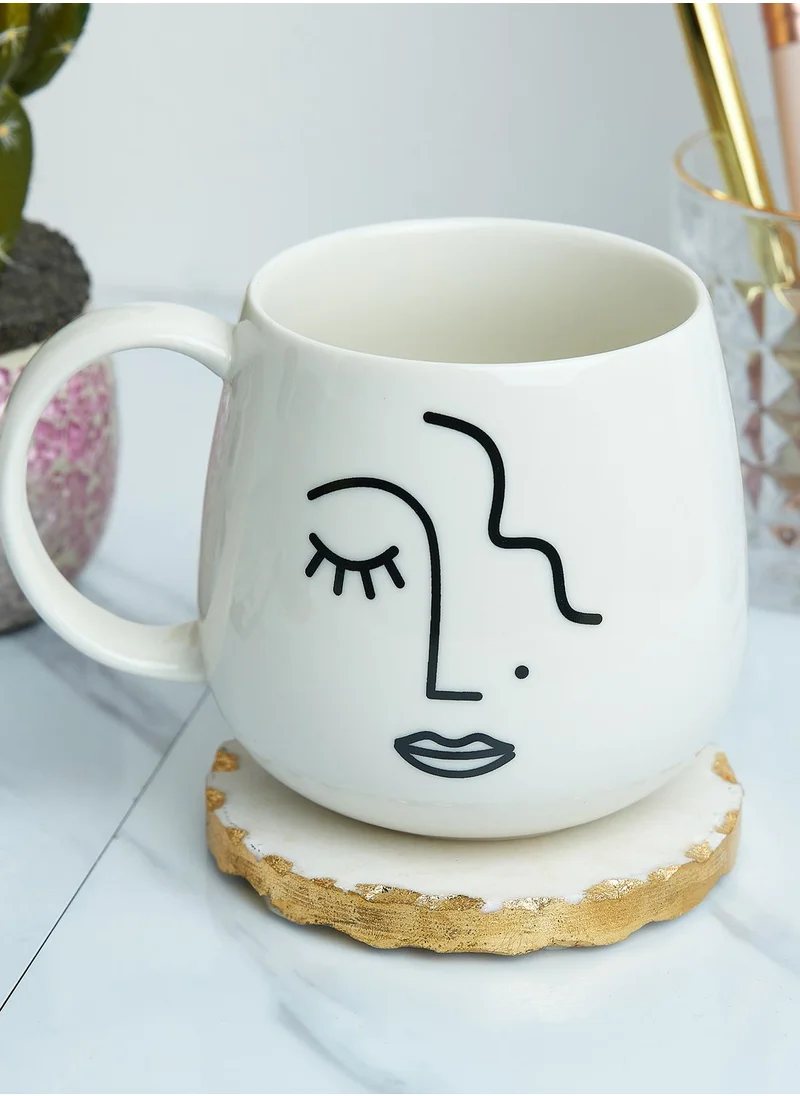 Sass & Belle Abstract Face Mug