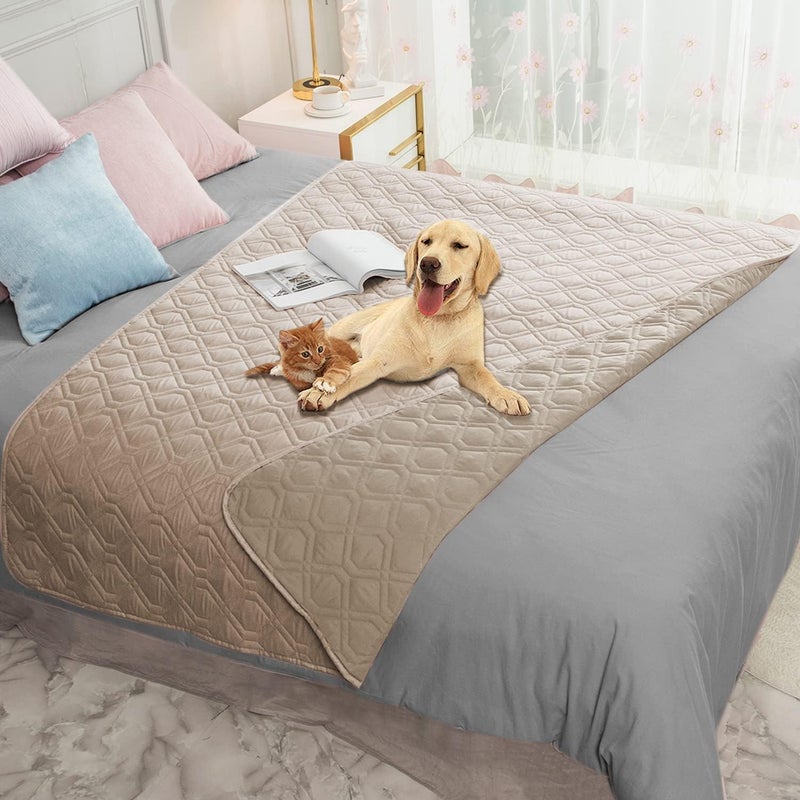 Ameritex Waterproof Blanket Reversible Dog Bed Cover Pet Blanket for Furniture Bed Couch Sofa - Image 1