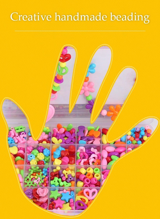 إسكدنيا مجموعة خرز لصنع المجوهرات للأطفال والبالغين والأطفال والحرف اليدوية والقلائد والأساور والحروف الأبجدية الملونة من الأكريليك مع صندوق أدوات صناعة الخرز مع الملحقات - Image 3