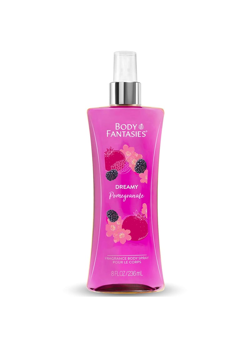 BODY FANTASIES - Body Fantasies Signature Fragrance Body Spray, Dreamy Pomegranate, 8 fl oz - Image 1