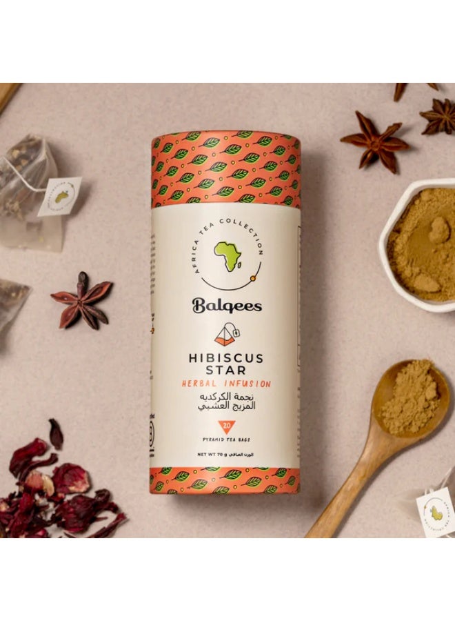 Balqees Hibiscus Star Herbal Fusion Tea - Image 1