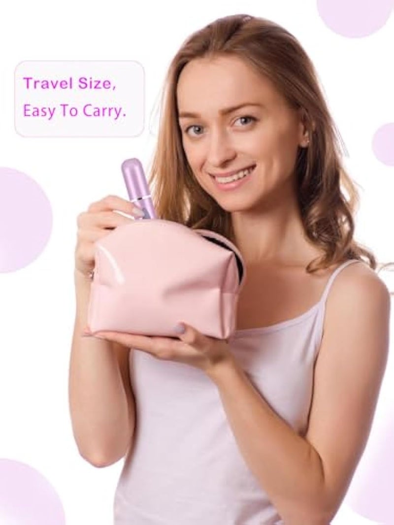 CUTEABC Travel Perfume Bottle Refillable,5ml Portable Travel Perfume Atomizer Refillable,Mini Cologne Perfume Spray Bottle,Scent Pump Case for Traveling and Outgoing (4Pack) - Image 5