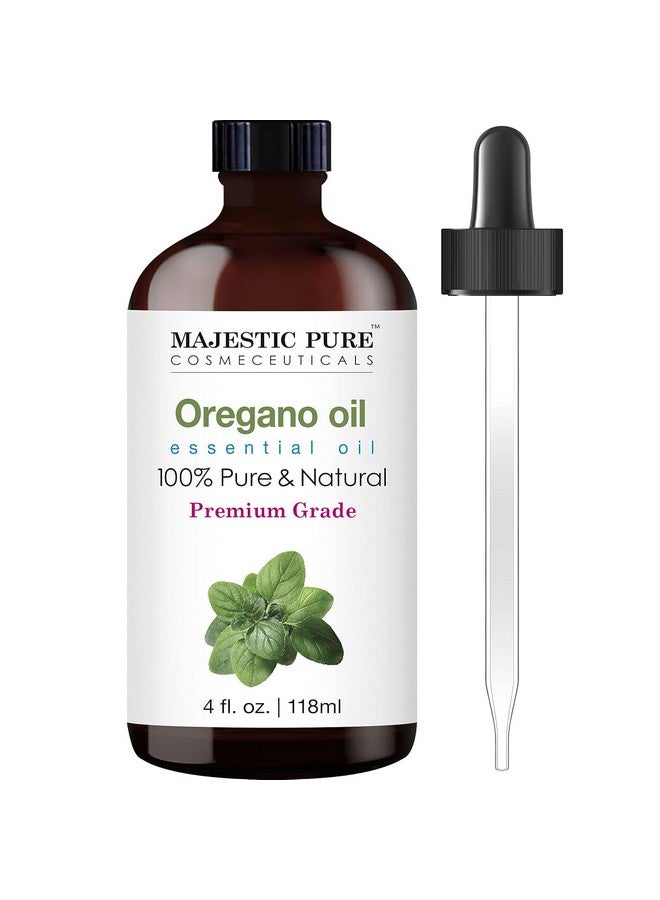 Majestic Pure Oregano Essential Oil | 100% Pure And Natural Oregano Oil | Premium Grade Essential Oils For Hair Care, Home Diffusers, Skin, Aromatherapy, Massage And Humidifiers | 4 Fl Oz - Image 1