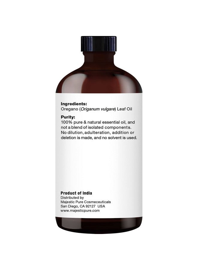 Majestic Pure Oregano Essential Oil | 100% Pure And Natural Oregano Oil | Premium Grade Essential Oils For Hair Care, Home Diffusers, Skin, Aromatherapy, Massage And Humidifiers | 4 Fl Oz - Image 3