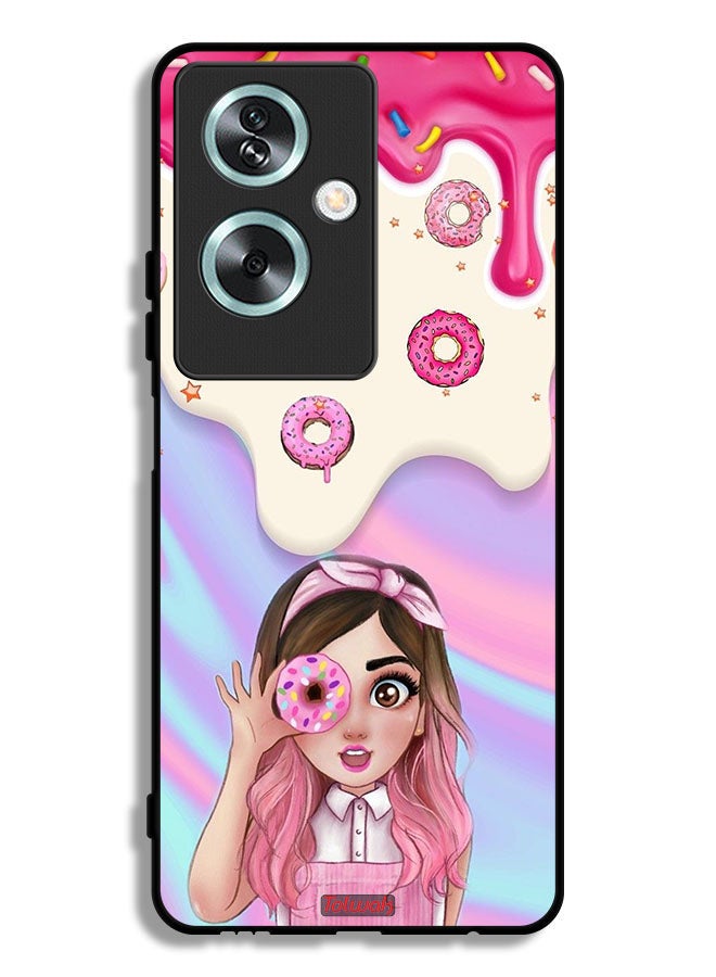 Tolwak Oppo A2 Protective Case Cover Holding Donut - Image 1