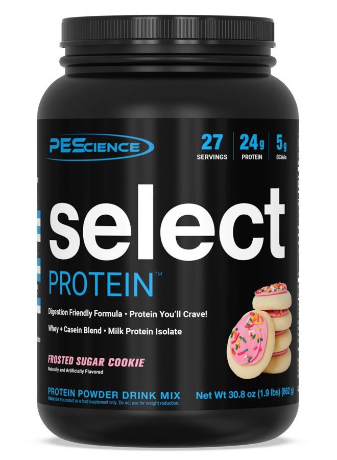 PEScience Select Low Carb Protein Powder, Frosted Sugar Cookie, 27 Serving, Keto Friendly and Gluten Free - Image 1