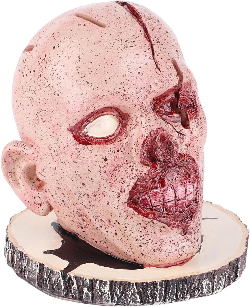 Skull Knife Holder Head, Horror Themed Knife Storage Rack, Skeleton Head Knife Organizer with Stable Base, Resin Kitchen Decor for Halloween Party Home Decoration - Image 4