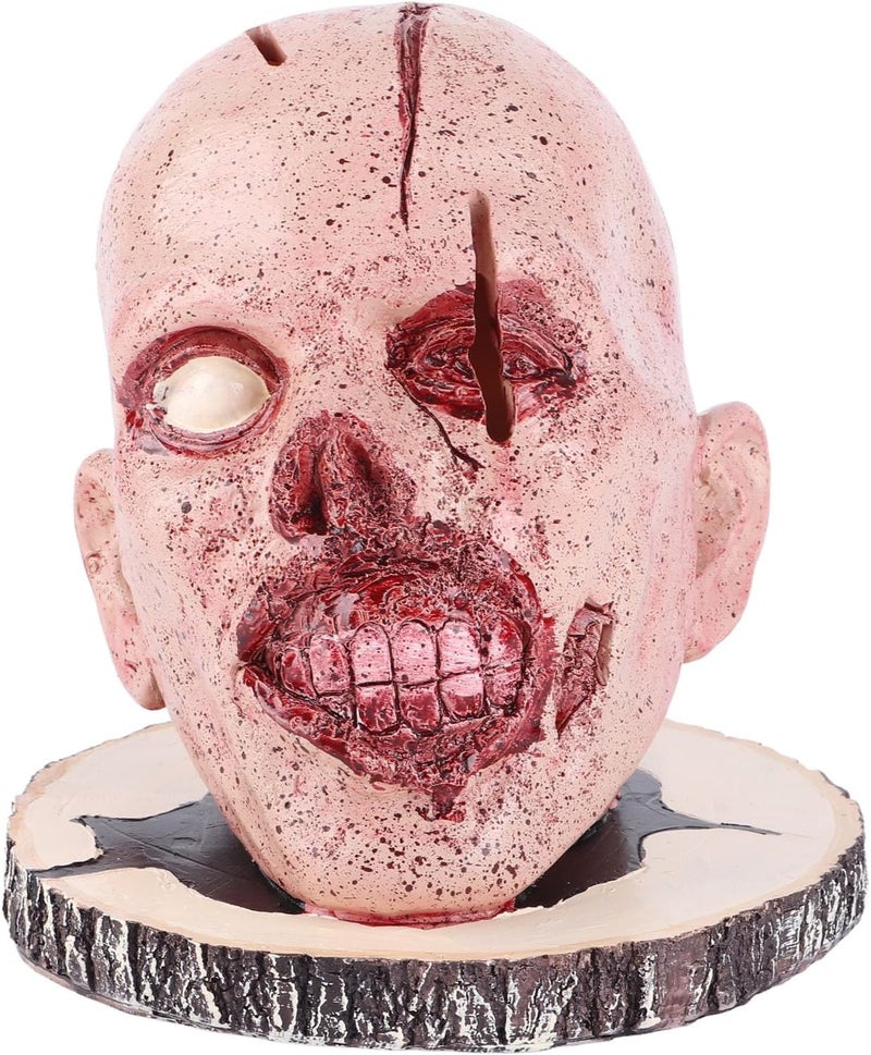 Skull Knife Holder Head, Horror Themed Knife Storage Rack, Skeleton Head Knife Organizer with Stable Base, Resin Kitchen Decor for Halloween Party Home Decoration - Image 3