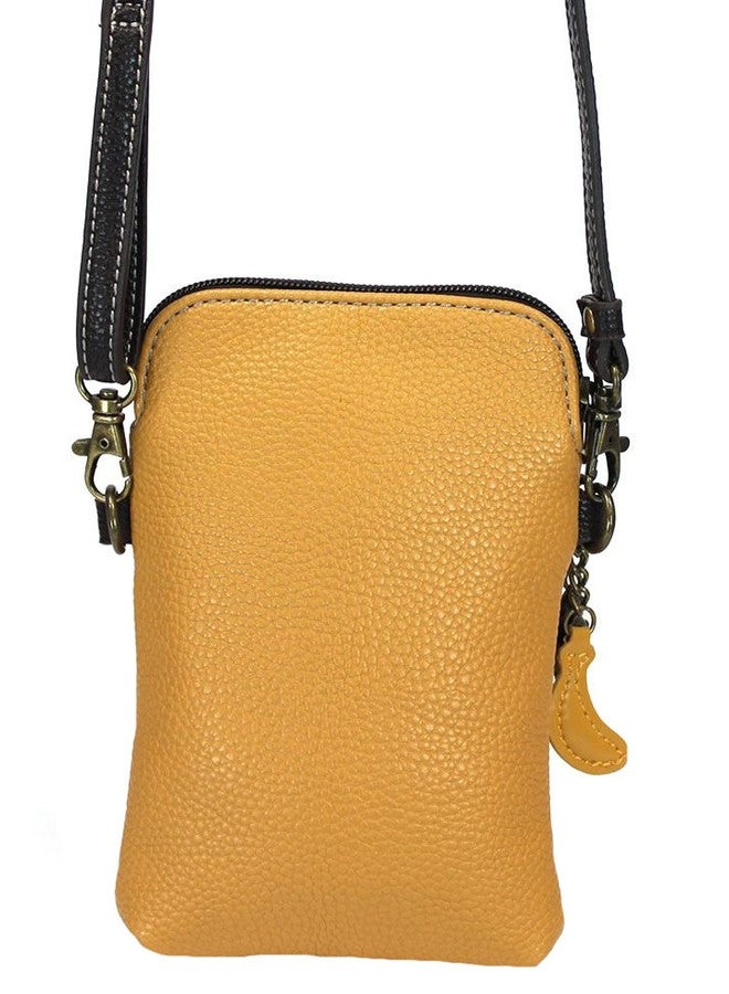 Chala Group Monkey Cellphone Crossbody Handbag - Convertible Strap, Yellow, 5" x 7.5" x 1" - Image 3