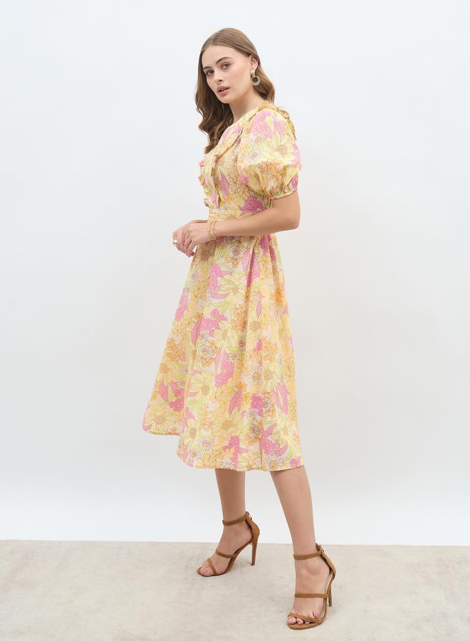 Styli Floral Print Dress - Image 3