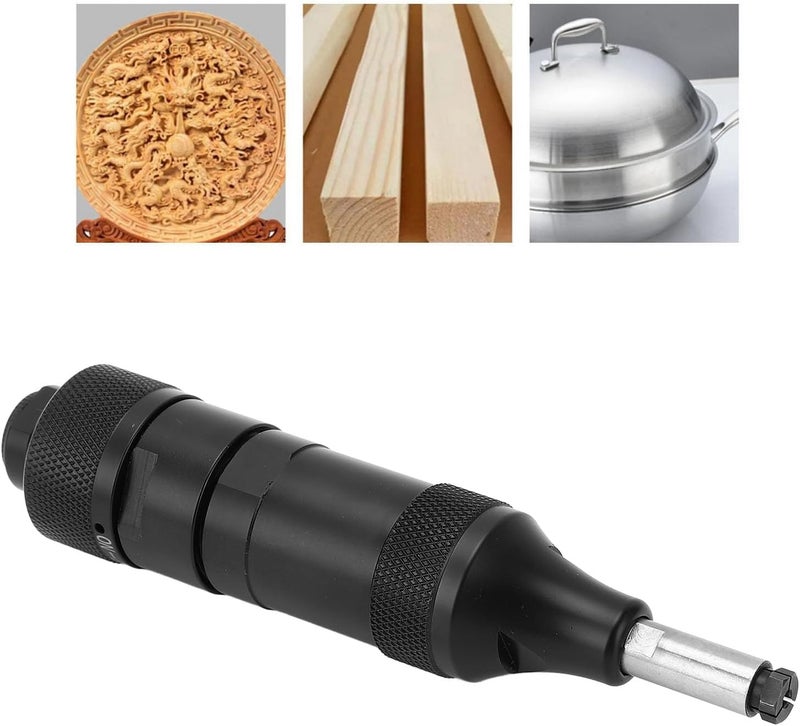 Air Die Grinder Knob Switch, Pneumatic Die Grinder for Mold Grinding Polishing Deburring, Multifunctional Air Grinding Machine with M3 Clamping Capacity, 30000rpm No Load Speed, Al - Image 3