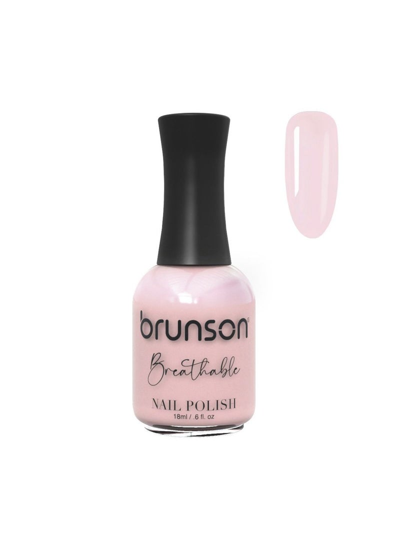 Brunson Breathable Nail Polish Halal Nail Lacquer Wudu friendly Quick-Dry long lasting but easy peel off Glossy Shine Water Based Nail paint 18ml