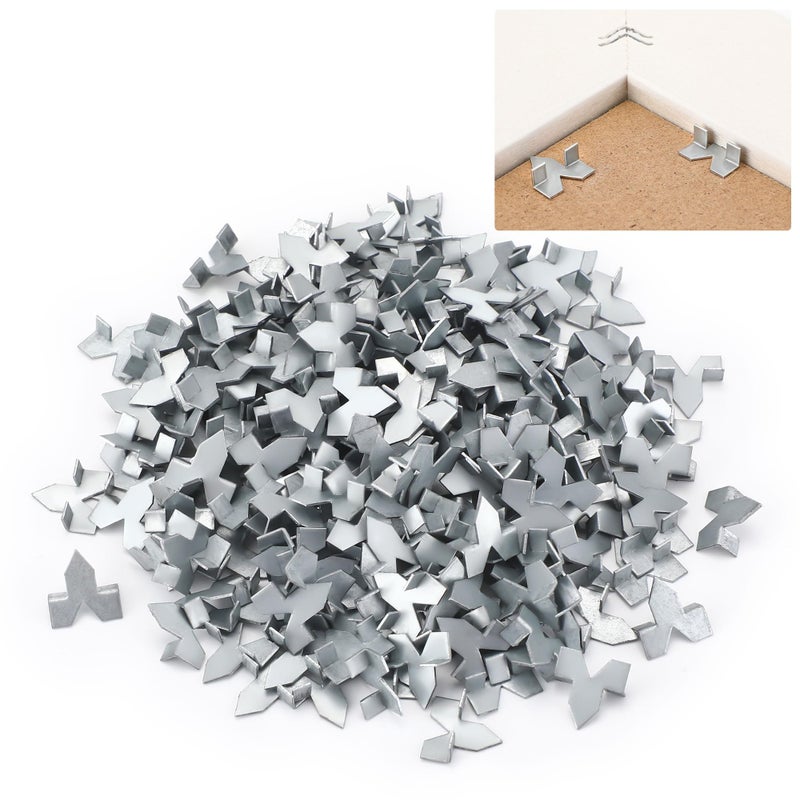 Feekoon 250 Pcs Glazier Points, Glazing Push Points for Picture Framing, Zinc Finish Picture Framing Supplies, for Glass Installation, Window Glazing and Cross Stitch - Image 1