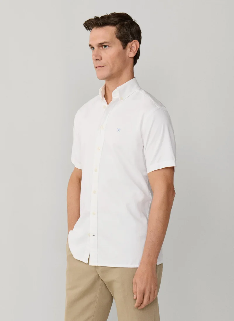 Hackett  Tailored Fit Short Sleeve Oxford Shirt for Men | Best Price UAE