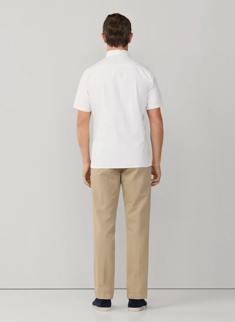 Hackett  Tailored Fit Short Sleeve Oxford Shirt for Men | Best Price UAE