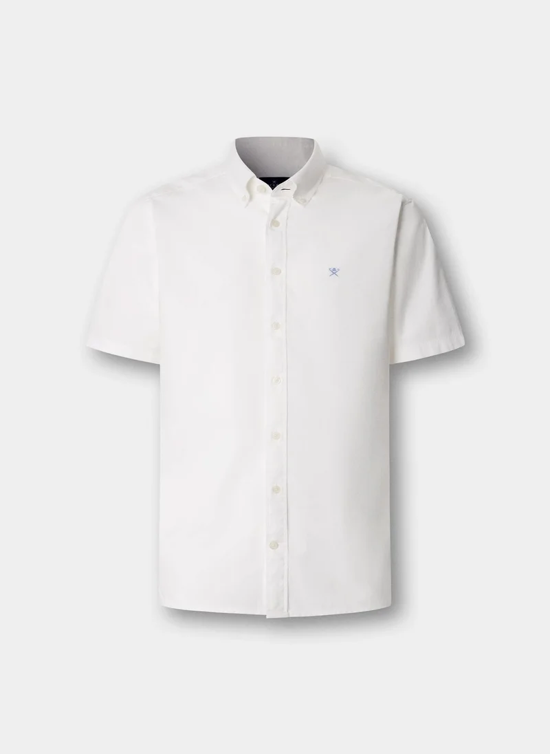 هاكيت Tailored Fit Short Sleeve Oxford Shirt