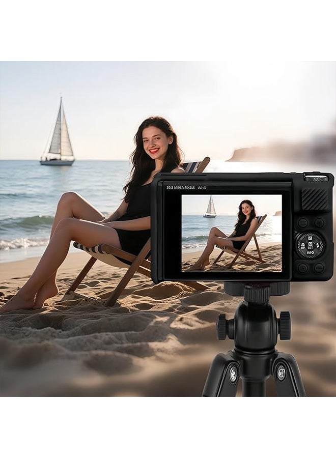 Camera Case for Canon PowerShot SX740/ SX730 Digital Camera,Soft Silicone Protective Bag Removable Lens Cover,Anti-Scratch Slim Fit Lightweight Protective Case(Black) - Image 5