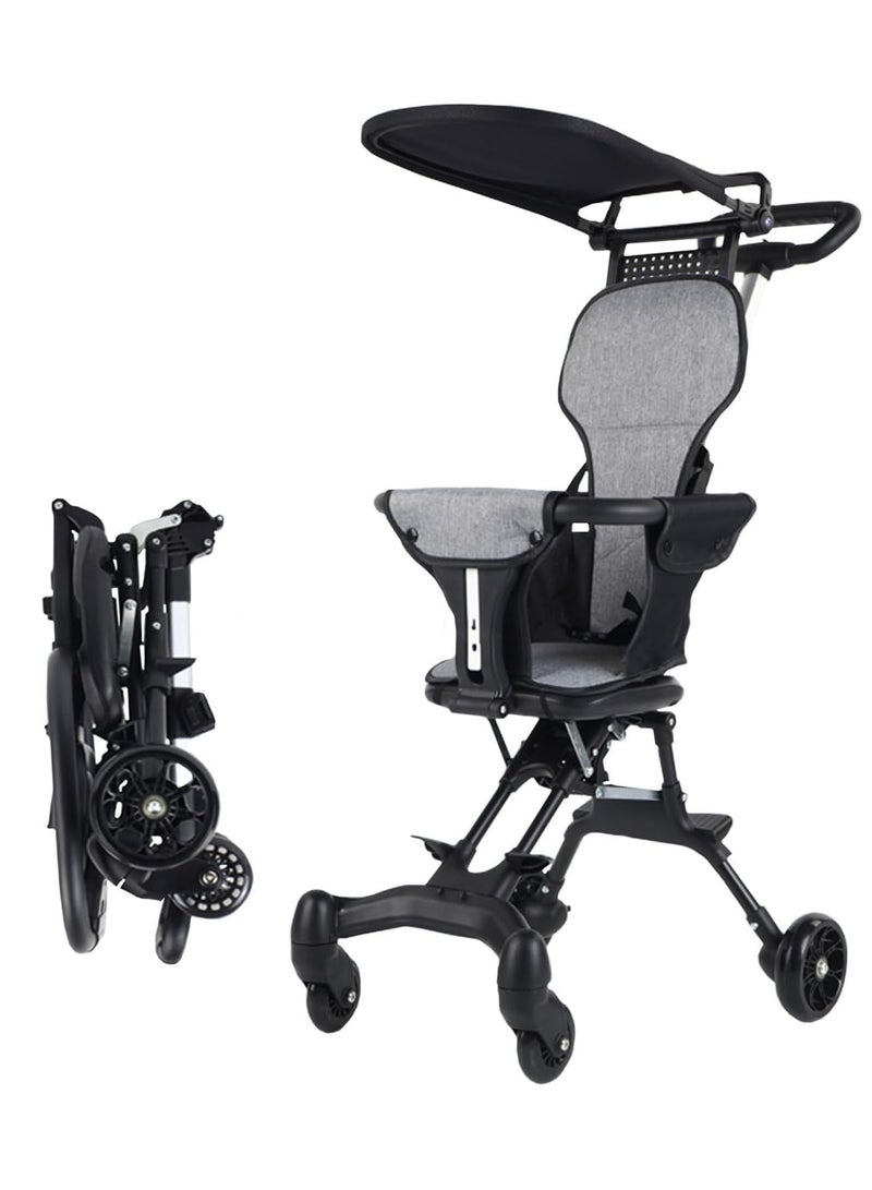 Baby Portable Stroller Lightweight & Foldable/Compact & Reversible Handlebar Safety Belt Travel Pram For Baby From 6 Month to 3 Years old - Image 1