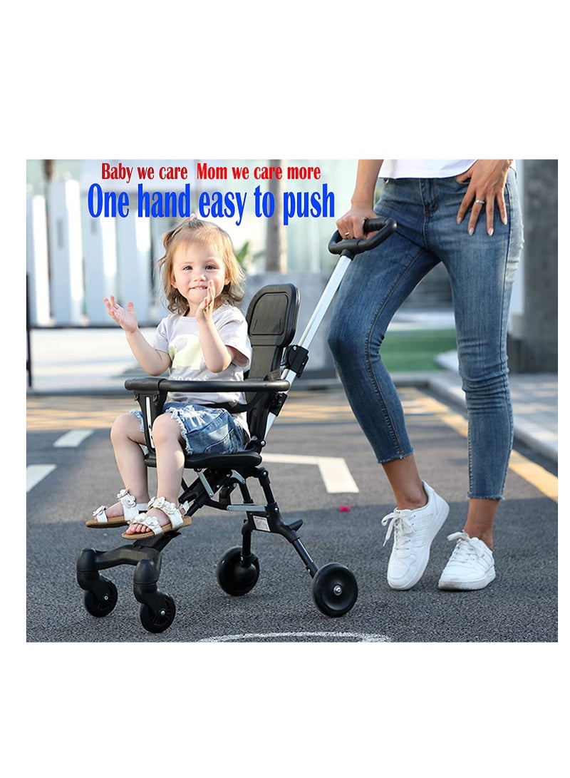 Baby Portable Stroller Lightweight & Foldable/Compact & Reversible Handlebar Safety Belt Travel Pram For Baby From 6 Month to 3 Years old - Image 3