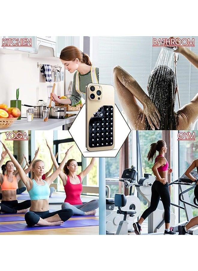 Sthxyfaith Strong Grip Silicone Suction Cup Phone Holder, Double-Sided Hands-Free Stand for Selfies Videos, Compatible with iPhone Android - Image 4