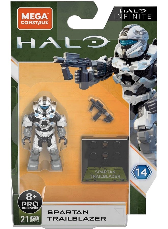 MEGA CONSTRUX Halo Heroes Mega Construx Pro Builders Series 14 Spartan Trailblazer Figure - Image 3