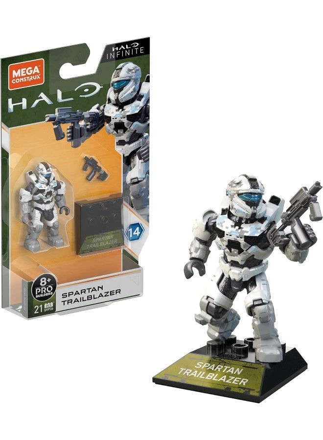 MEGA CONSTRUX Halo Heroes Mega Construx Pro Builders Series 14 Spartan Trailblazer Figure - Image 2