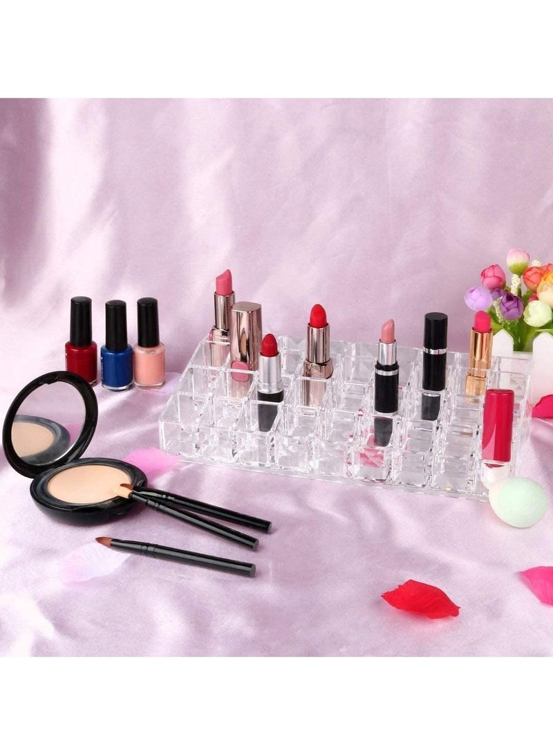 منظم مكياج ملمع شفاه أكريليك 36 مساحة - شفاف - Image 3