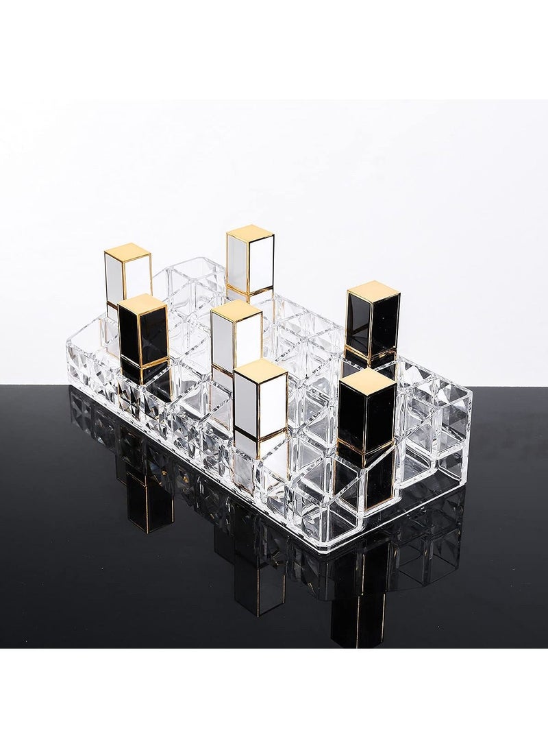 منظم مكياج ملمع شفاه أكريليك 36 مساحة - شفاف - Image 1