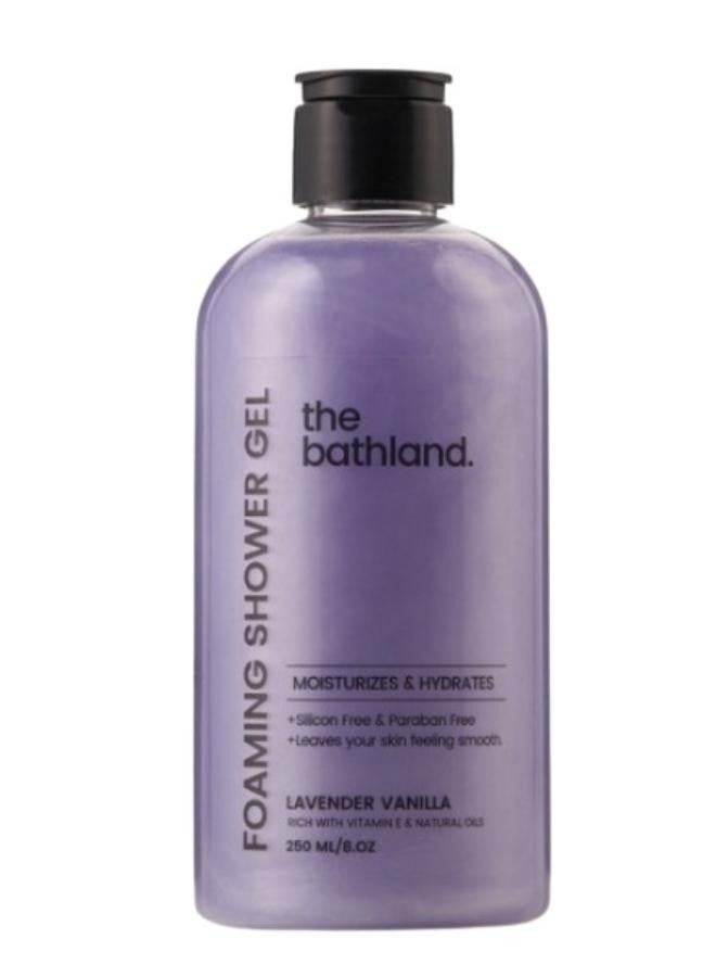 the bath land Lavender & Vanilla Shower Gel 250ml - Image 1