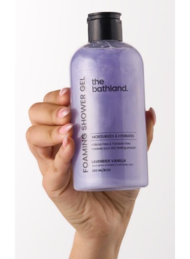 the bath land Lavender & Vanilla Shower Gel 250ml - Image 2