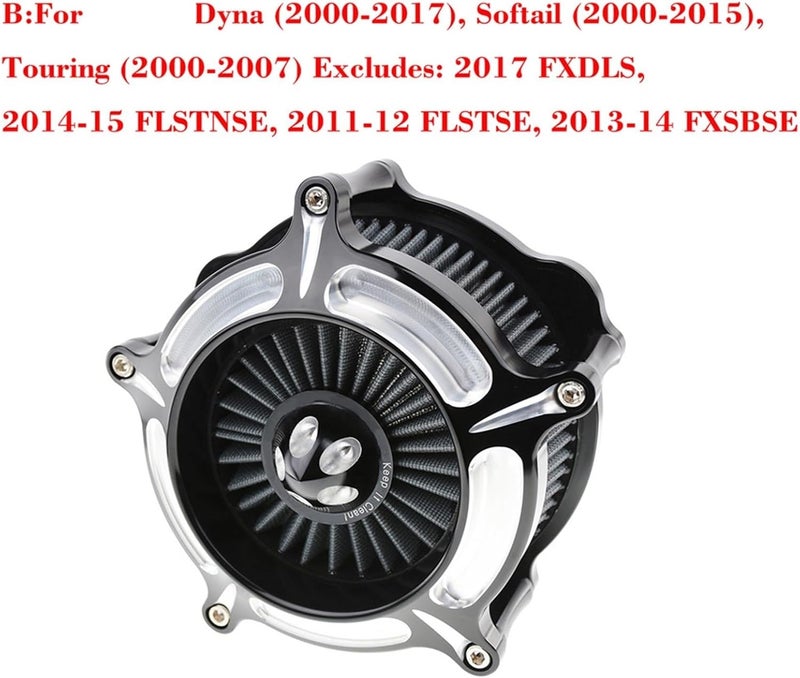 Wivplex CNC Turbine Air Cleaner for Harley Motorcycles - Image 2