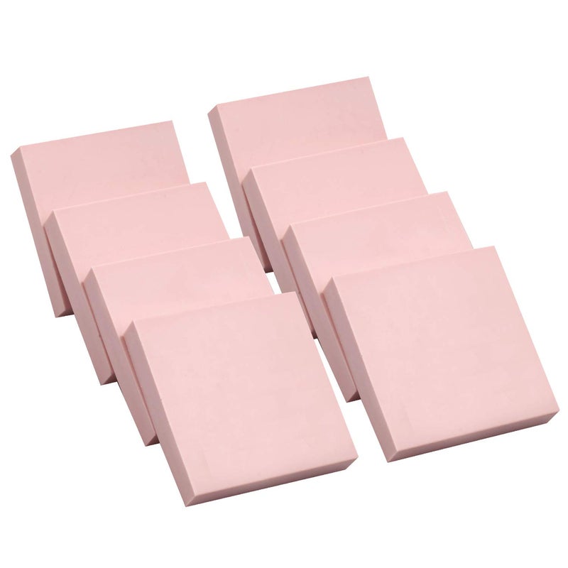 8 Pcs 2x2 Pink Rubber Carving Blocks for Stamp Soft Rubber Crafts Soft and Easy to Carve Square