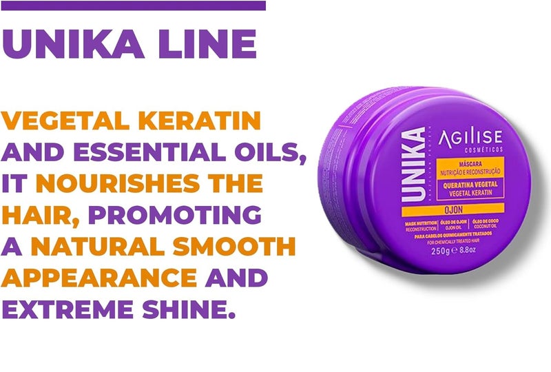 AGILISE Unika Ojon Home Care Hair Mask – 250g 8.8 oz - Image 4