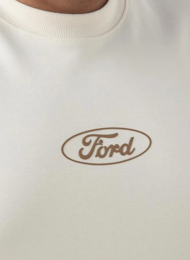 Maxim  Men Regular Fit Crew Neck Short Sleeves Ford Bronco Print T shirt for Men | Best Price UAE