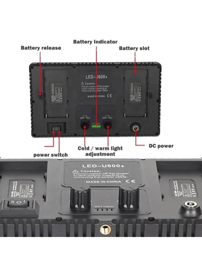 JAJEEK Pro LED 600 Studio Light – High-Power LED Panel for Photography, Makeup Tutorials, Video Recording, Vlogging, Selfies, Live Streaming, YouTube, and Content Creation - Image 4