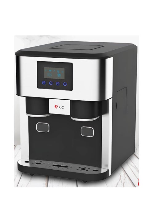 DLC Ice Making Crushed Ice Cold Water 3 in 1 Ice Machine, 8-12 Minutes Fast Ice Maker 18KG Per 24H