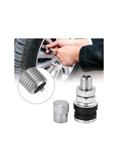 Tire Valve Stem Kit, Silver?10pcs TR161 Metal Car Truck Motorcycle Bolt in Tire Tyre Valve Short Stems with Dust Cap - pzsku/Z299D4FC42254AD19DF27Z/45/_/1733077143/8e1300cb-c525-4004-ad53-5862d7434edc