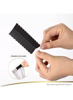 Ehdis Hair Extensions Tools Kit Tape In Hair Sealing Pliers Flat Surface Hair Extension Tools With Double Sided Replacement Adhesive Hair Extension Tape Tabs (Black)  - Image 4