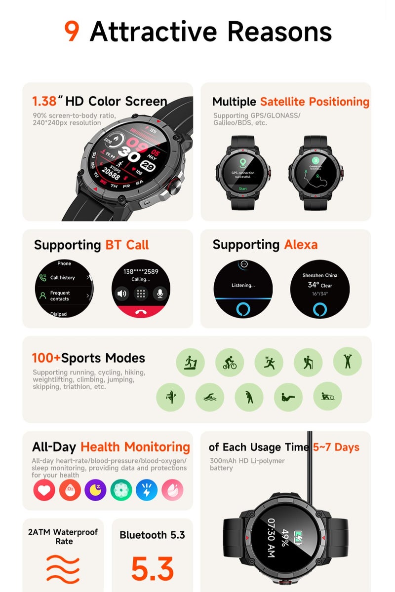 general General GW39 Smart WATCH Black - Image 2