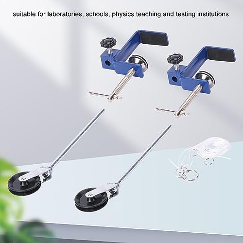 ciciglow Rod and Pulley Kit Metal Bench Clamp Physics Teaching Laboratory Table Mounting Clamp for Laboratory School Testing Institution - Image 3