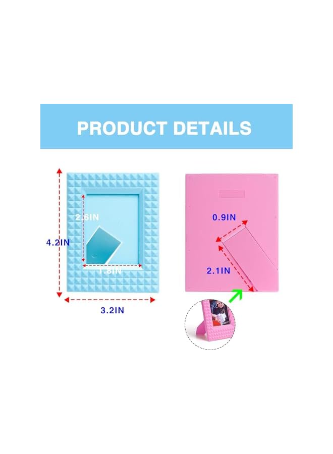 The Bros 5Pcs Color Mini Photo Frame for Polaroid and Fujifilm Mini 12/11/9/EVO Cameras Instax Mini Photo Frame 2x3 3 inch Film Color PC Tinny Frame - Image 2