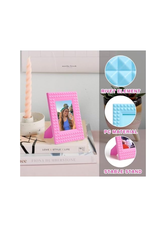 The Bros 5Pcs Color Mini Photo Frame for Polaroid and Fujifilm Mini 12/11/9/EVO Cameras Instax Mini Photo Frame 2x3 3 inch Film Color PC Tinny Frame - Image 3