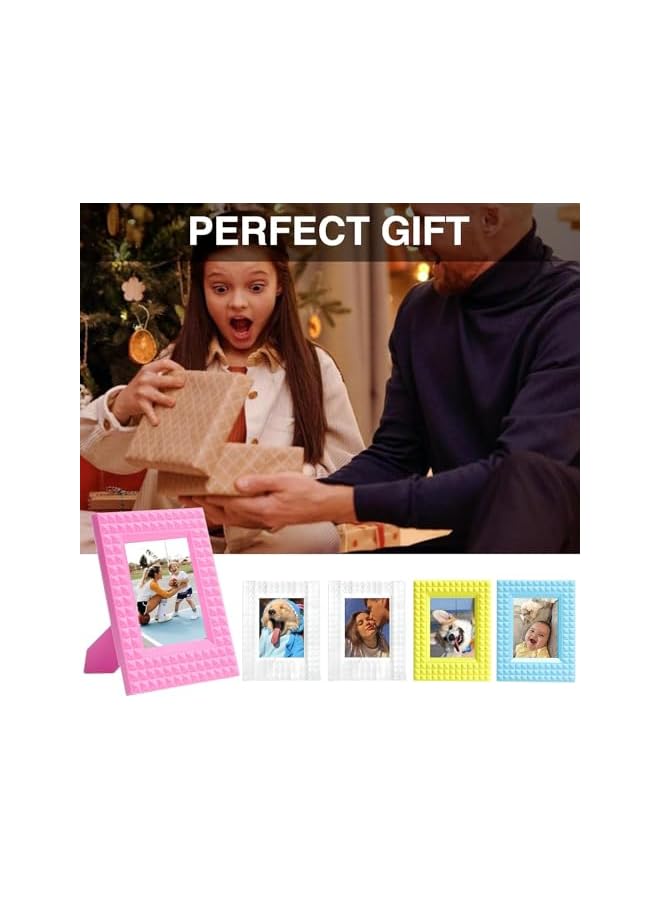 The Bros 5Pcs Color Mini Photo Frame for Polaroid and Fujifilm Mini 12/11/9/EVO Cameras Instax Mini Photo Frame 2x3 3 inch Film Color PC Tinny Frame - Image 5