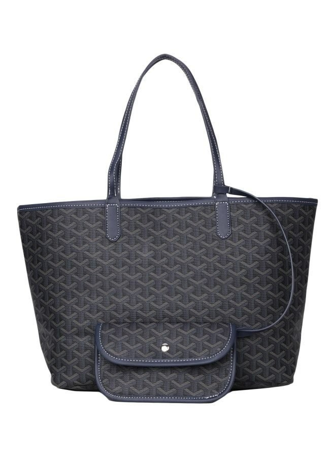 Printed Shopper Tote Grey - Image 1